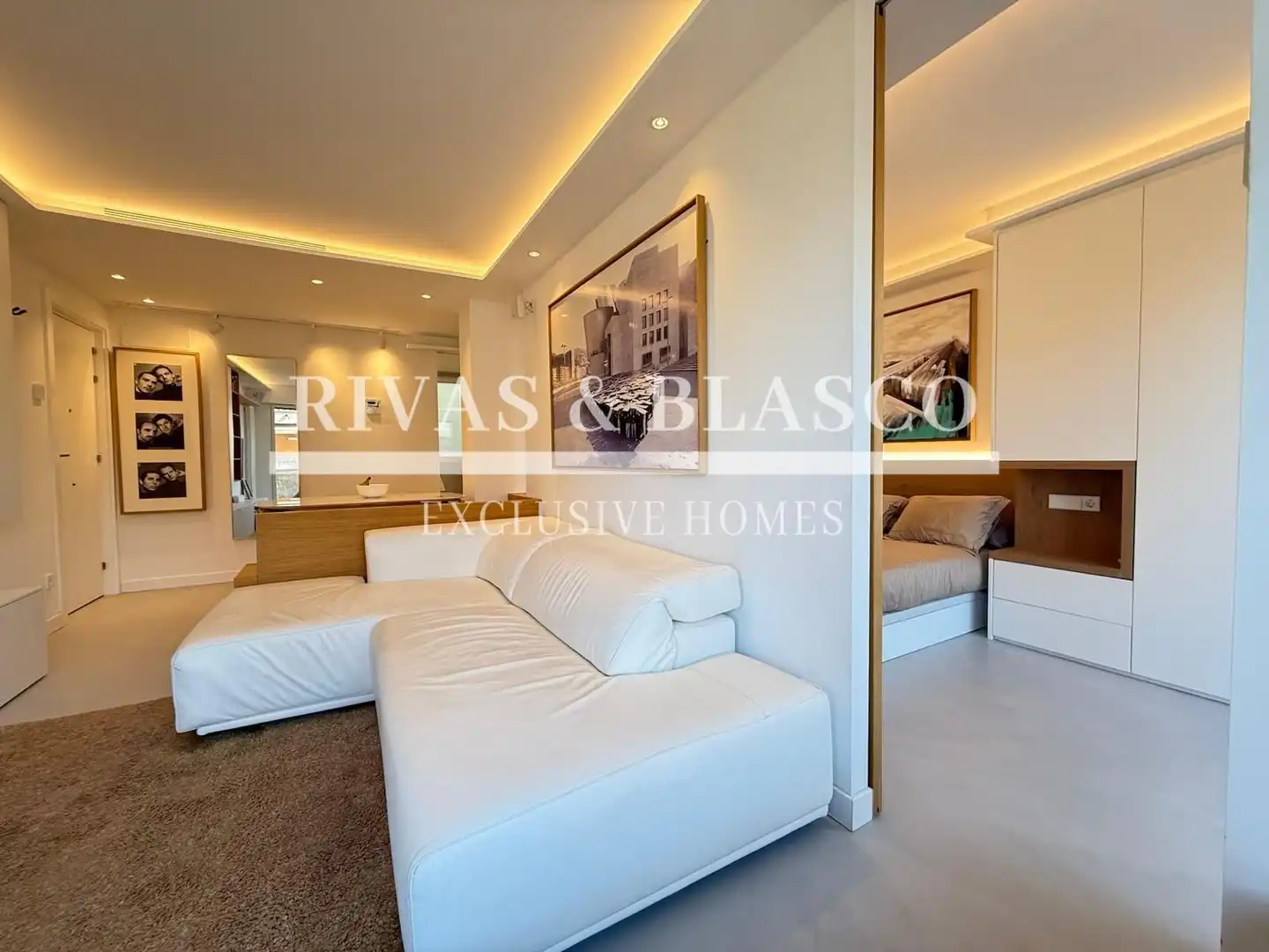 Sala de estar de Apartamento de alquiler en Donostia - San Sebastián  con Calefacción, Terraza y Amueblado