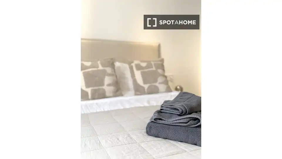 Schlafzimmer von Wohnung zur untervermieten in  Palma de Mallorca mit Klimaanlage, Terrasse und Möbliert