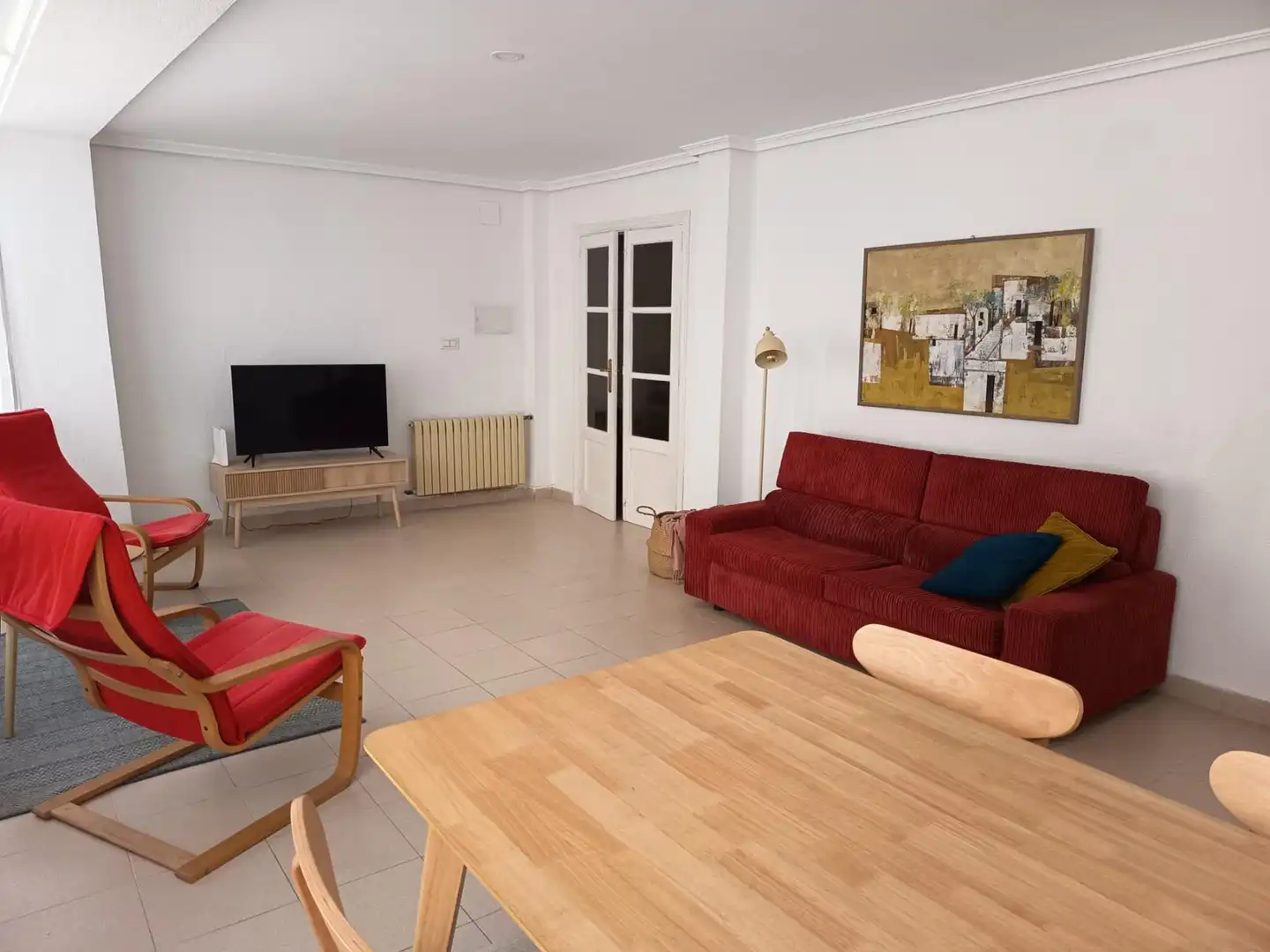 Sala de estar de Piso en venta en Castellón de la Plana / Castelló de la Plana con Calefacción y Trastero