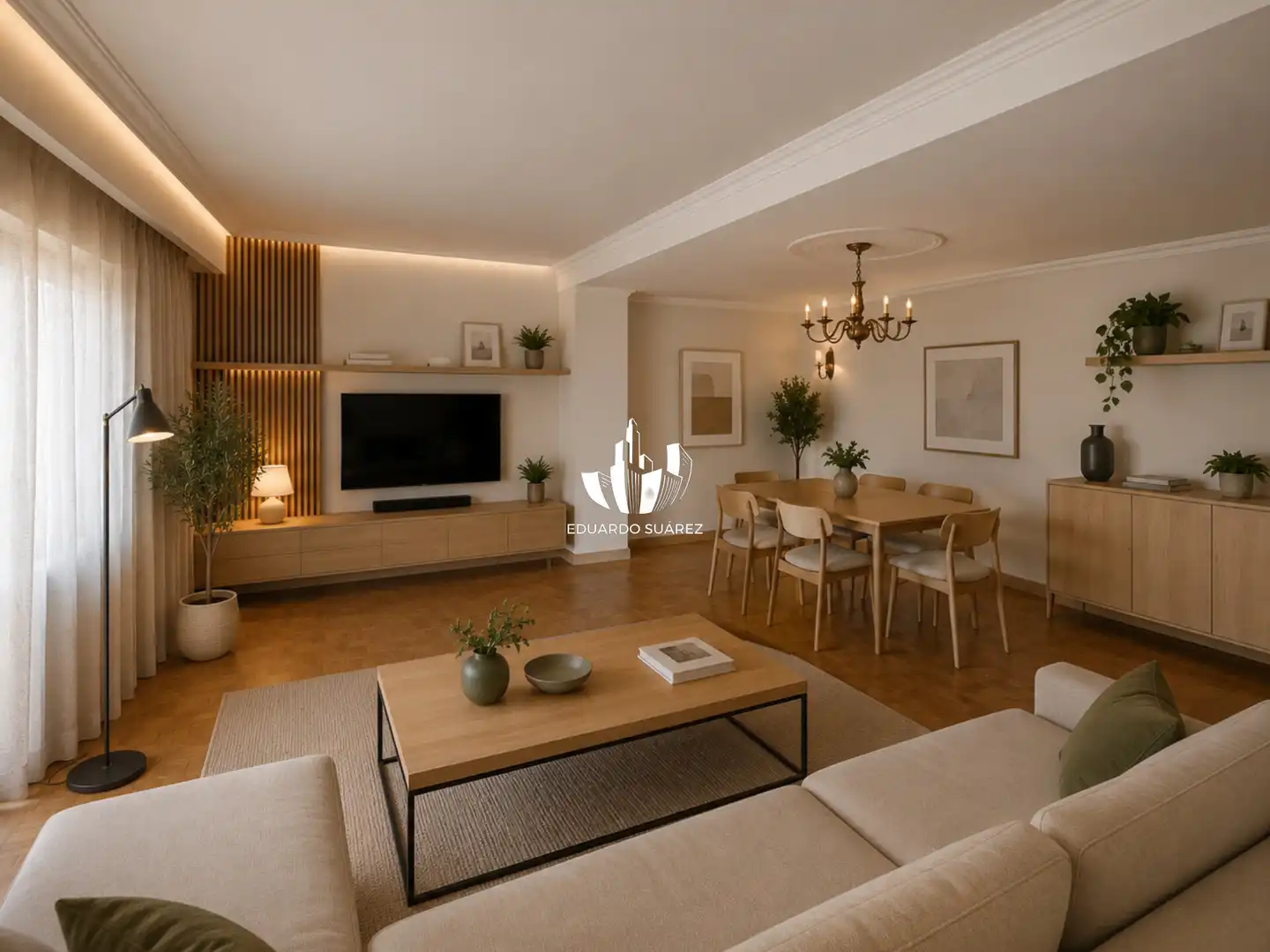 Sala de estar de Piso en venta en Hortaleza