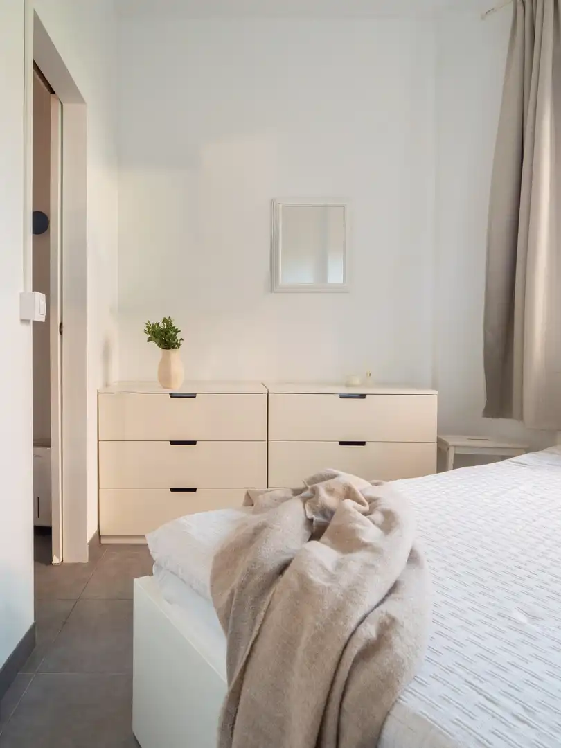 Dormitori de Apartament en venda en  Palma de Mallorca amb Aire condicionat, Terrassa i Piscina