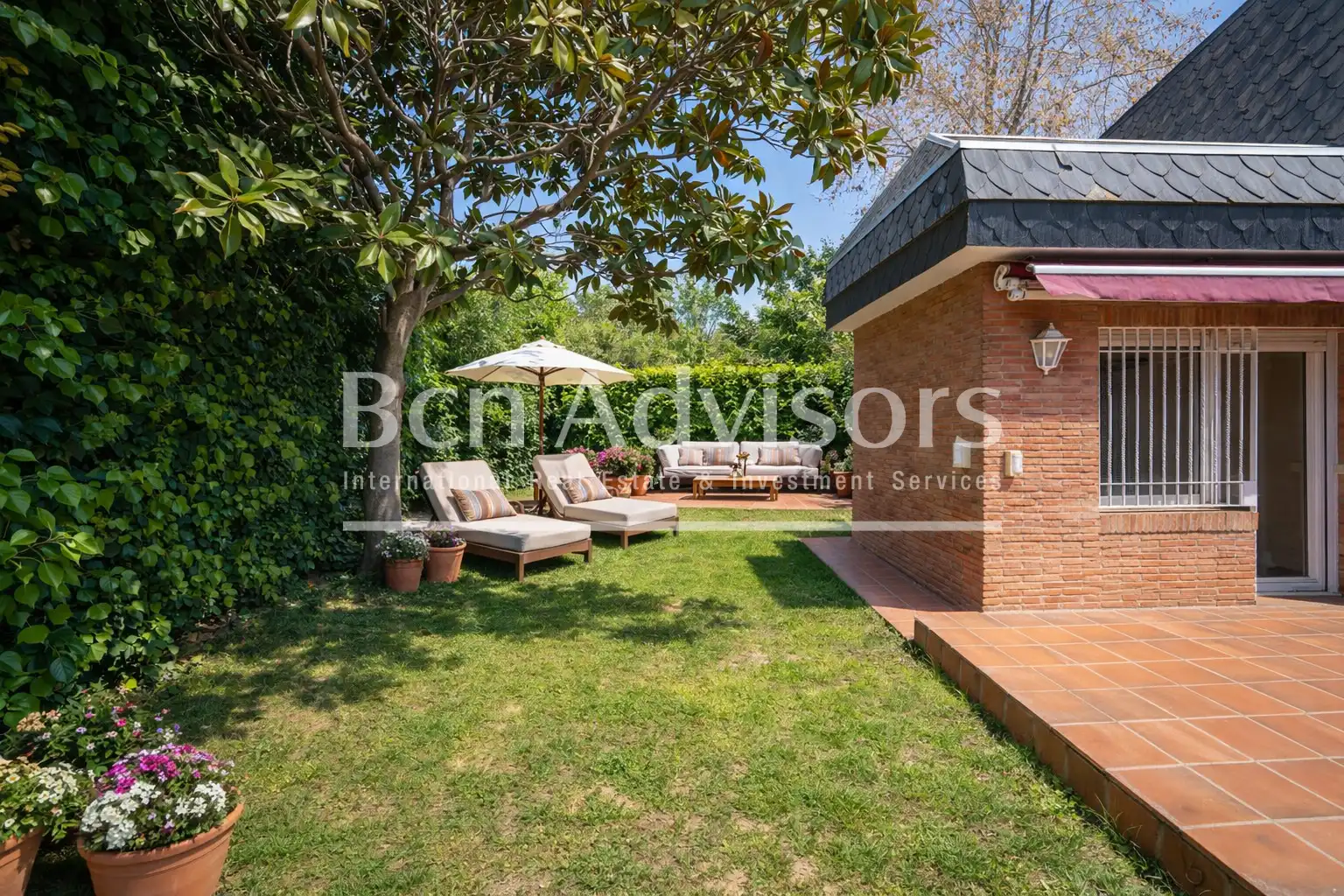 Jardín de Casa o chalet de alquiler en Barcelona con Aire acondicionado, Calefacción y Jardín privado
