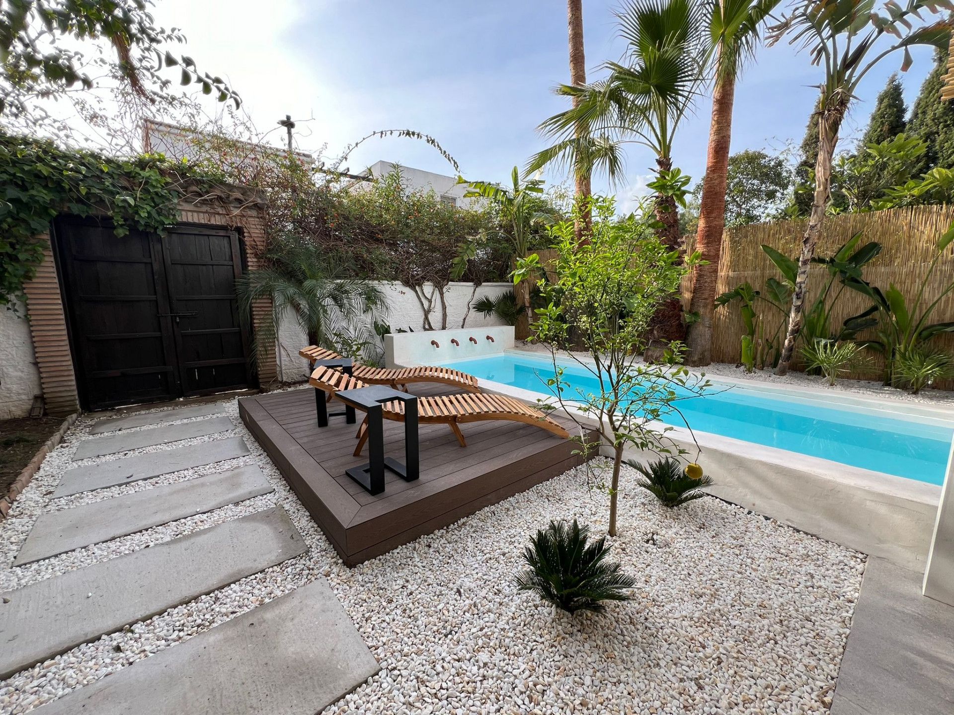 Terrace of Single-family semi-detached to rent in Marbella  with Air Conditioner, Heating and Private garden
