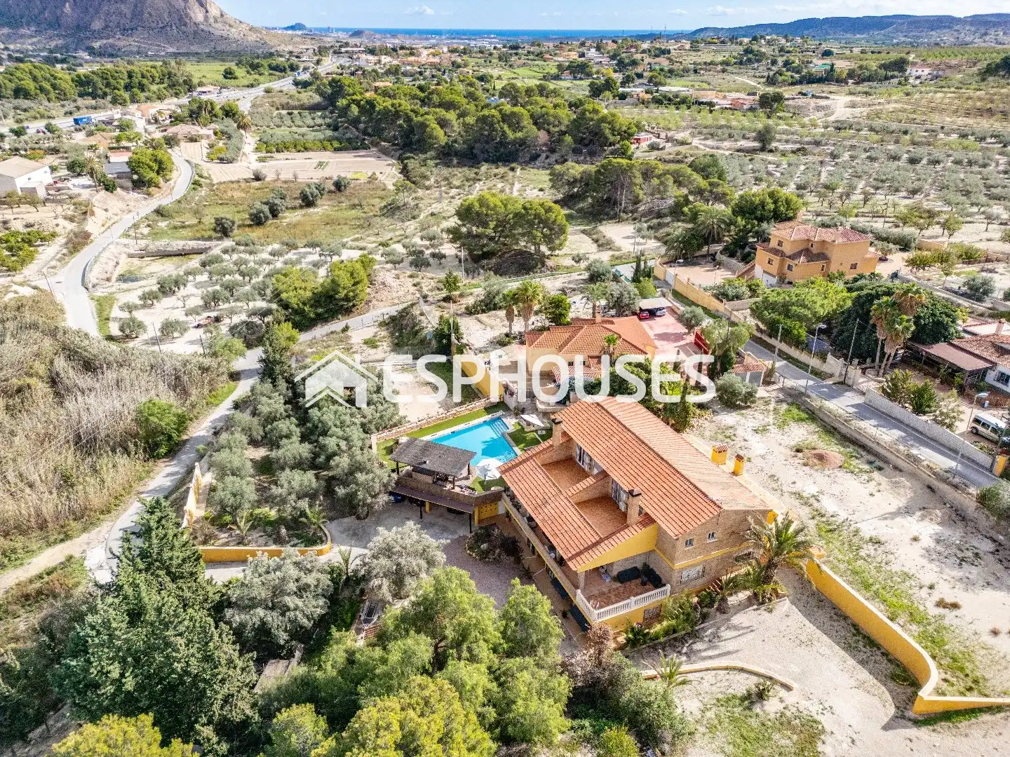 Vista exterior de Casa o xalet en venda en Alicante / Alacant amb Aire condicionat, Terrassa i Piscina