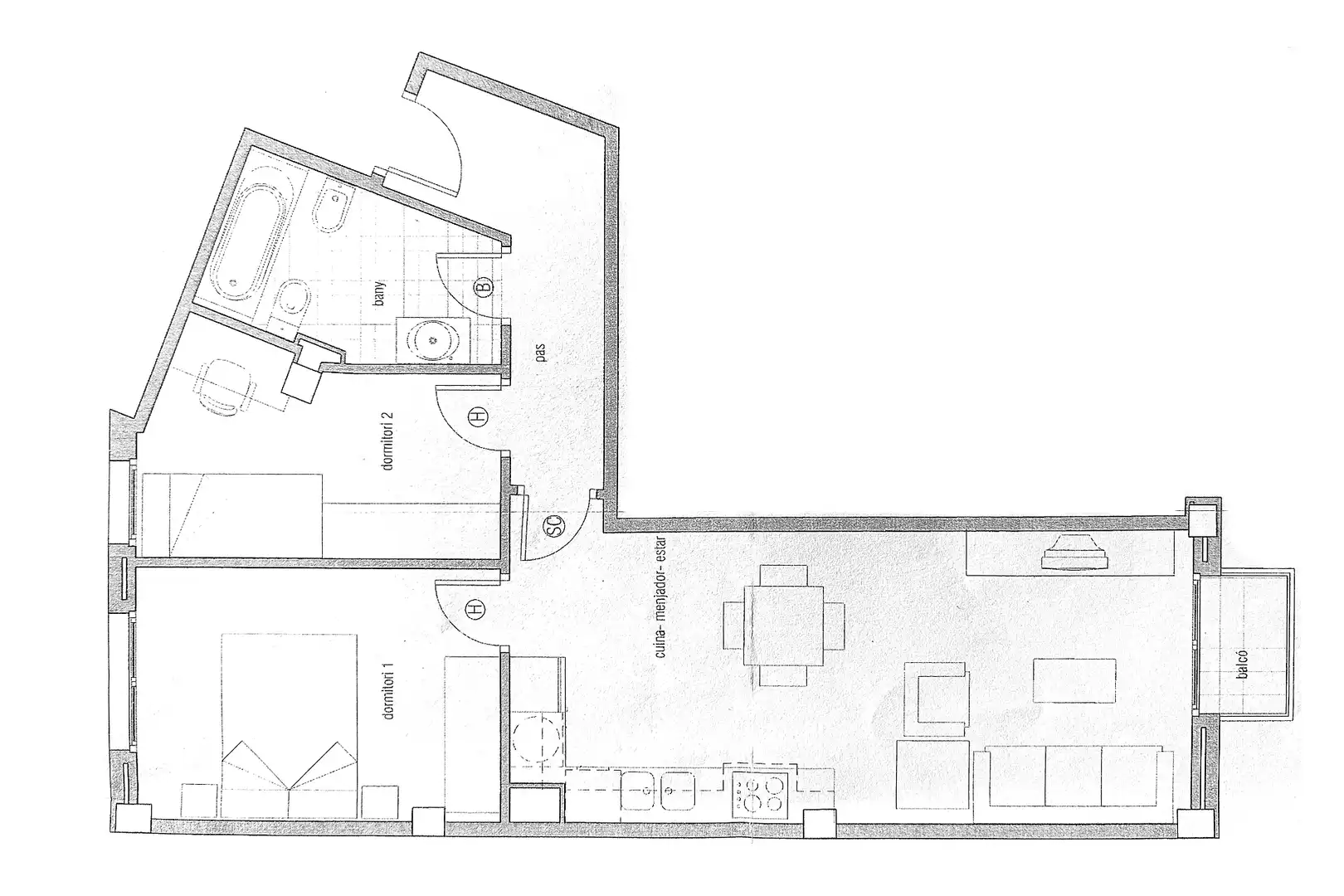 Flat for rent in Sallent  with Heating, Storage room and Oven