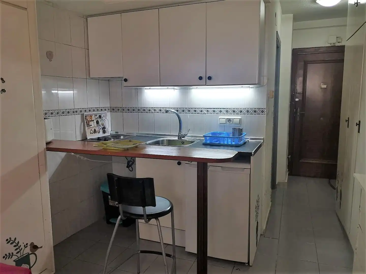 Kitchen of Study for rent in Granada  with Furnished