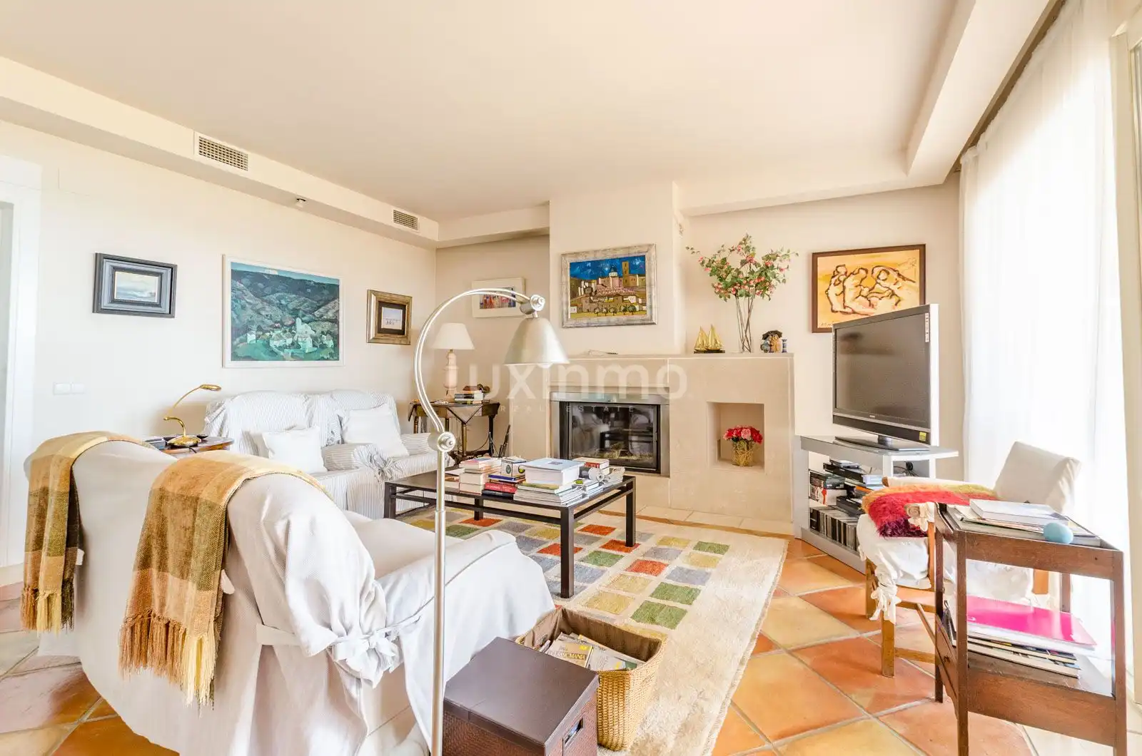 Sala de estar de Casa o chalet en venta en Altea con Aire acondicionado, Calefacción y Jardín privado
