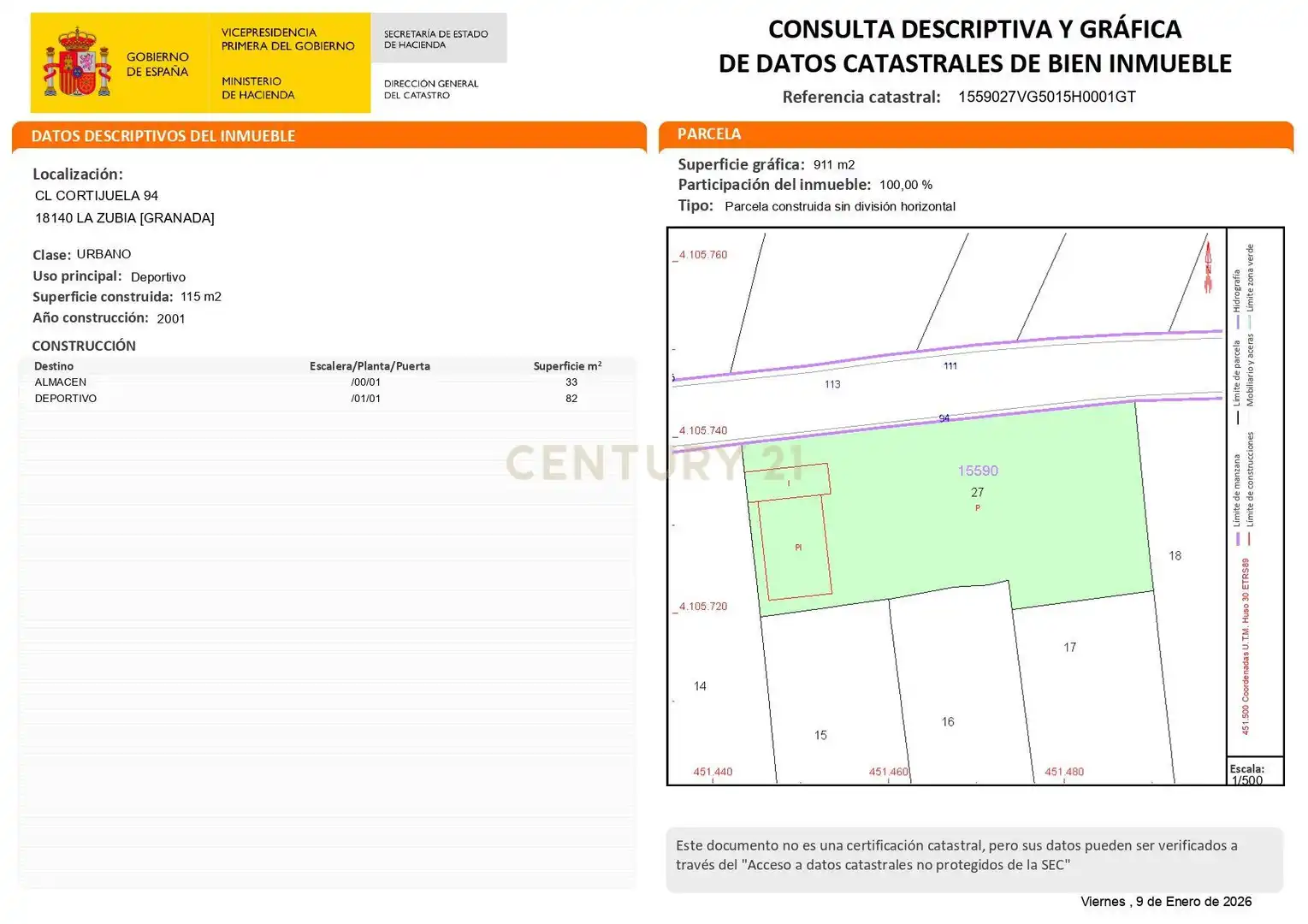 Wohnbaugrundstück zum Verkauf in Calle la Cortijuela, 94, La Zubia, Spain 94, imagen 14