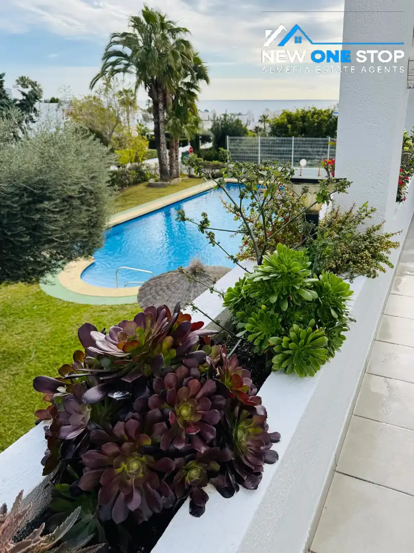 Swimming pool of Apartments for sale in Mojácar Playa - Las Ventanicas - La Paratá