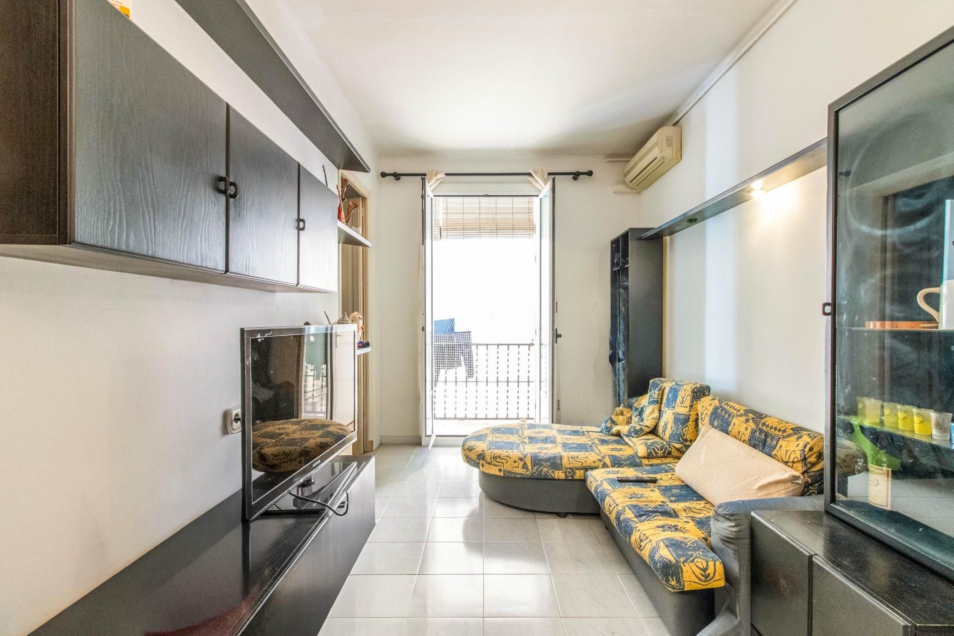 Sala d'estar de Pis en venda en  Barcelona Capital amb Aire condicionat, Calefacció i Balcó