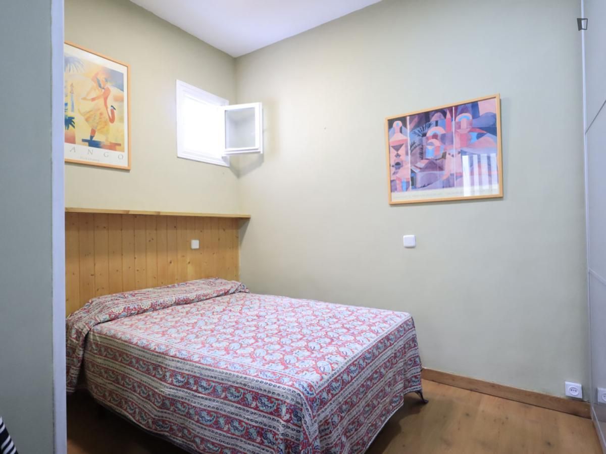 Bedroom of Apartment to rent in  Madrid Capital  with Air Conditioner, Heating and Furnished
