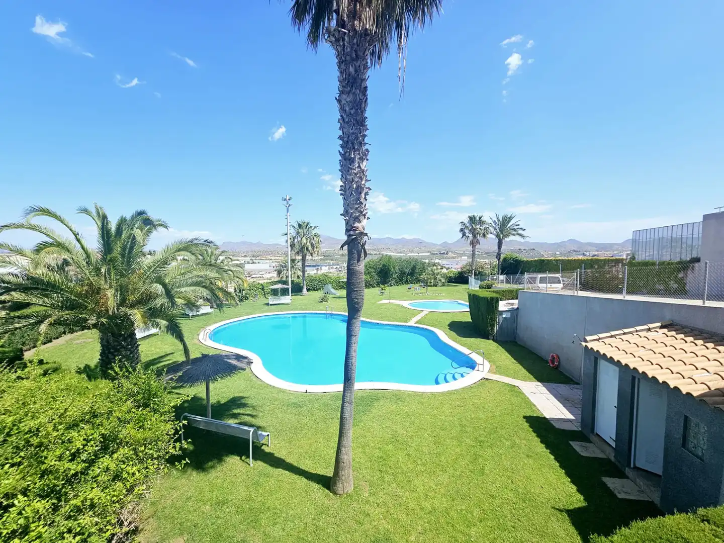 Piscina de Apartamento en venta en Mazarrón con Aire acondicionado, Terraza y Amueblado
