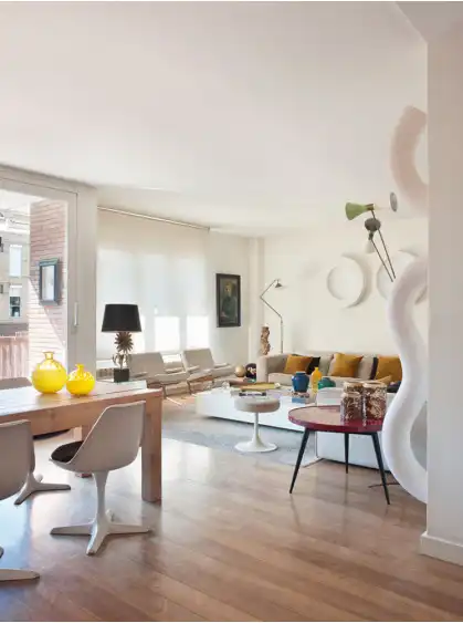 Sala de estar de Piso en venta en Barcelona con Aire acondicionado, Calefacción y Parquet