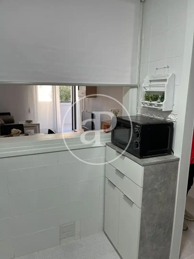 Cuina de Pis de lloguer en Elche / Elx amb Aire condicionat, Calefacció i Moblat