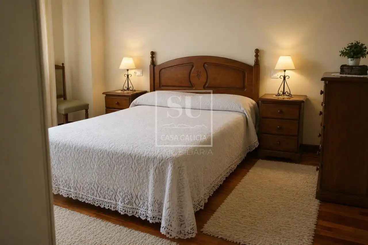 Schlafzimmer von Haus oder Chalet zum Verkauf in Oia mit Heizung, Privatgarten und Terrasse