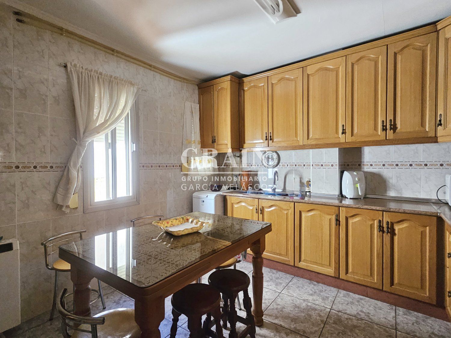 Kitchen of Flat for sale in  Albacete Capital  with Heating and Balcony