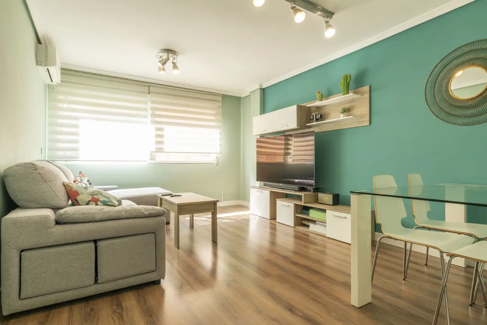 Sala de estar de Piso en venta en Alboraya con Aire acondicionado, Calefacción y Parquet