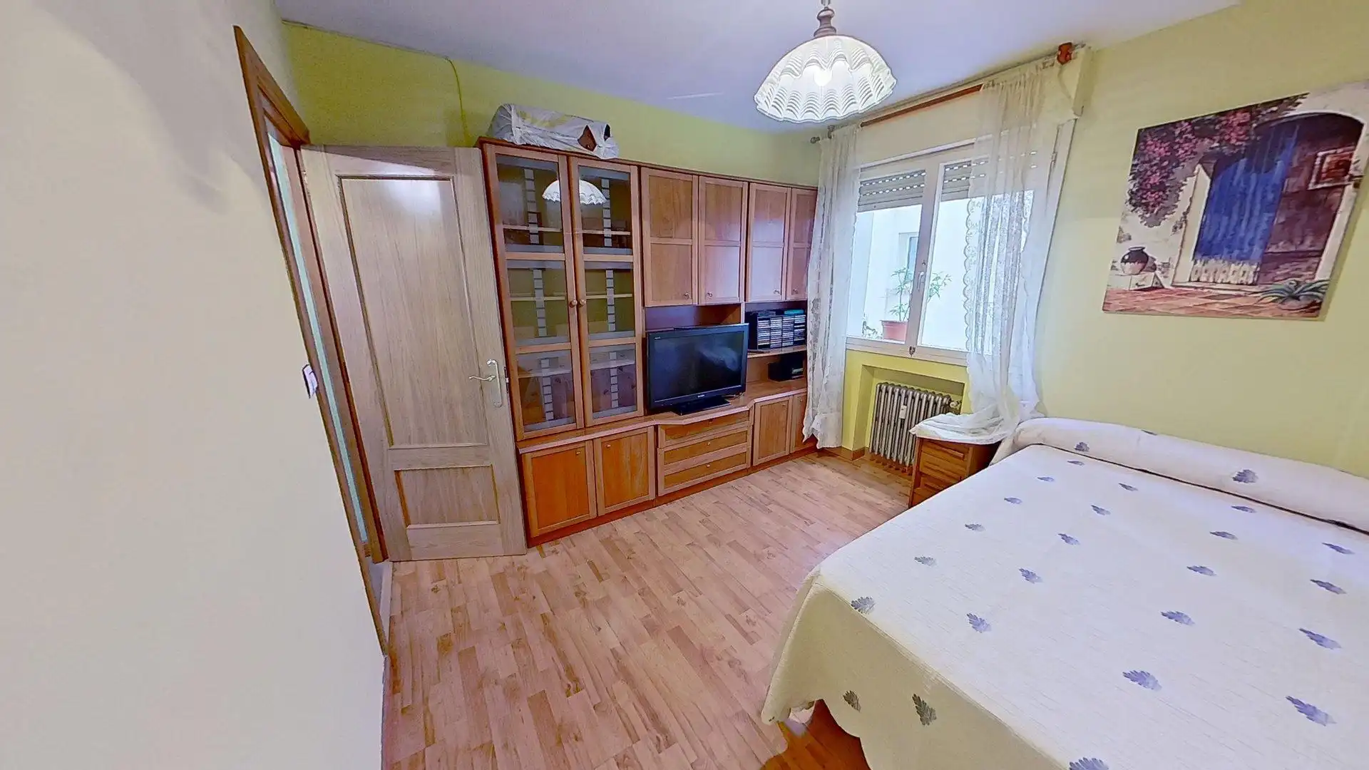 Schlafzimmer von Wohnung zum Verkauf in Gijón  mit Heizung, Parkett und Terrasse