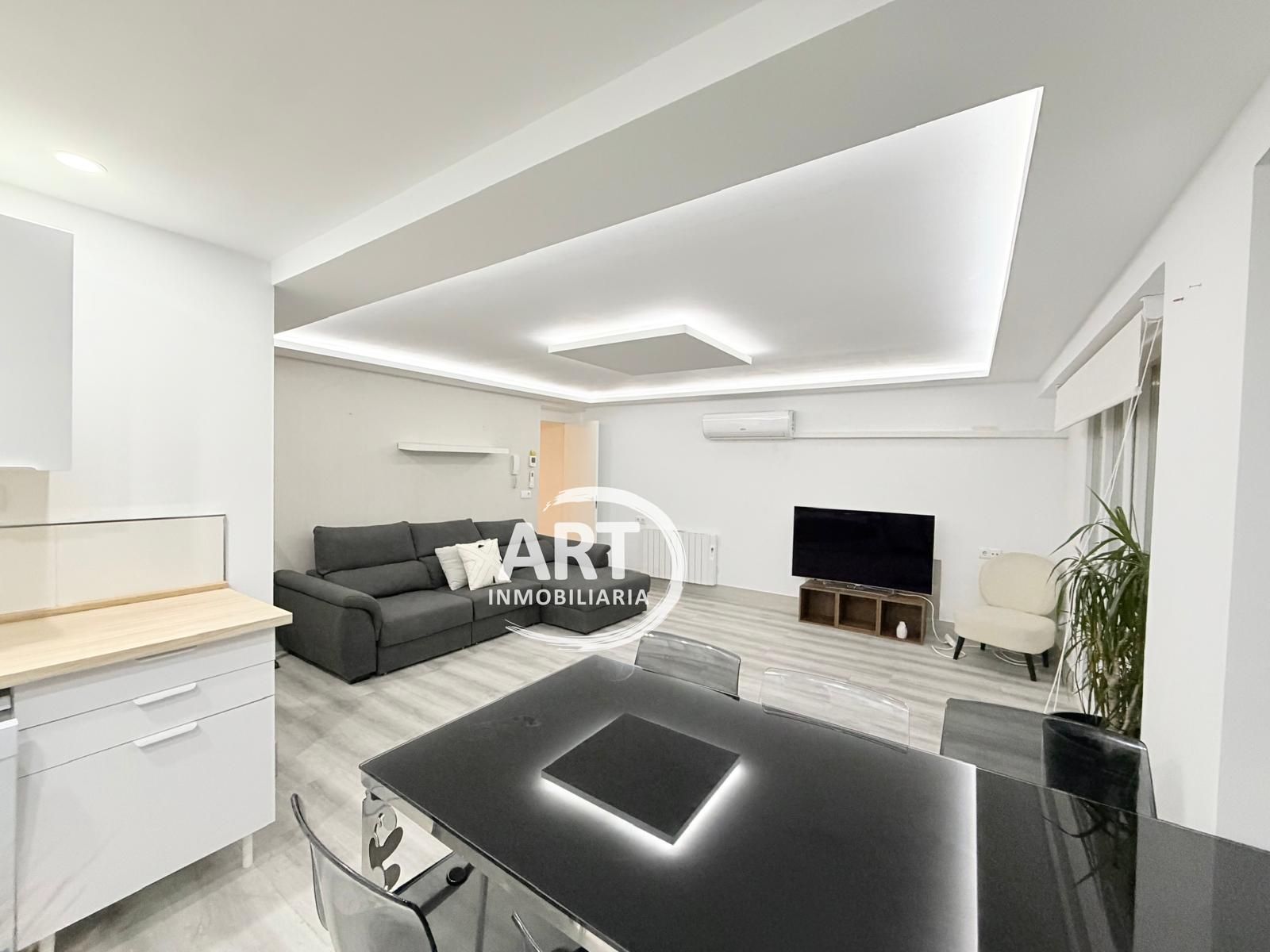 Living room of Flat to rent in  Valencia Capital  with Air Conditioner, Heating and Terrace