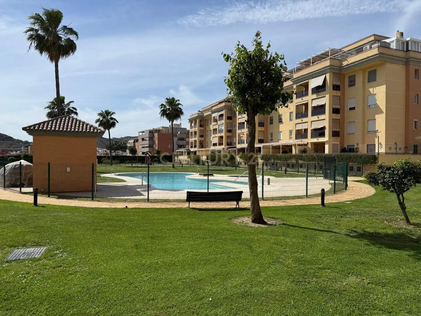 Piscina de Apartamento de alquiler en Málaga con Piscina, Horno y Lavadora