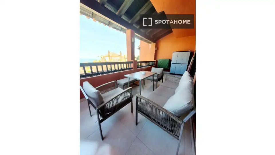 Terrassa de Apartament per a compartir en Mijas amb Aire condicionat, Terrassa i Moblat