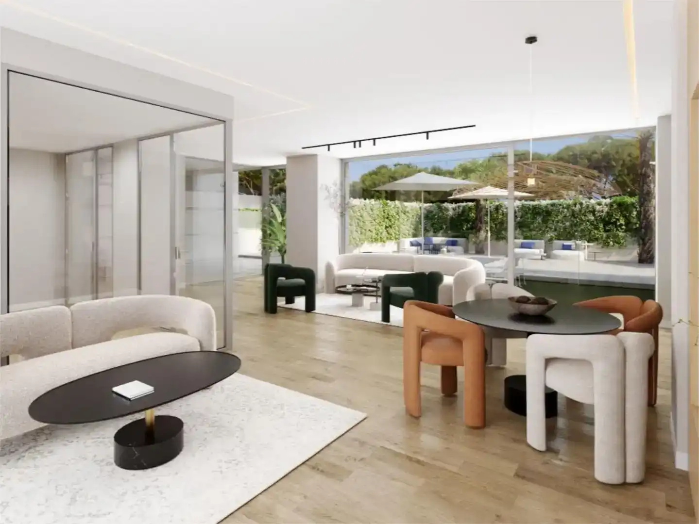 Sala de estar de Piso en venta en  Madrid Capital con Aire acondicionado, Piscina y Balcón