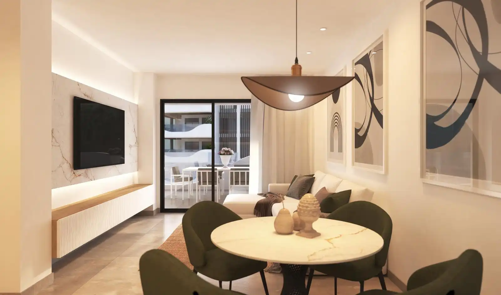 Sala de estar de Piso en venta en El Ejido con Aire acondicionado, Calefacción y Terraza