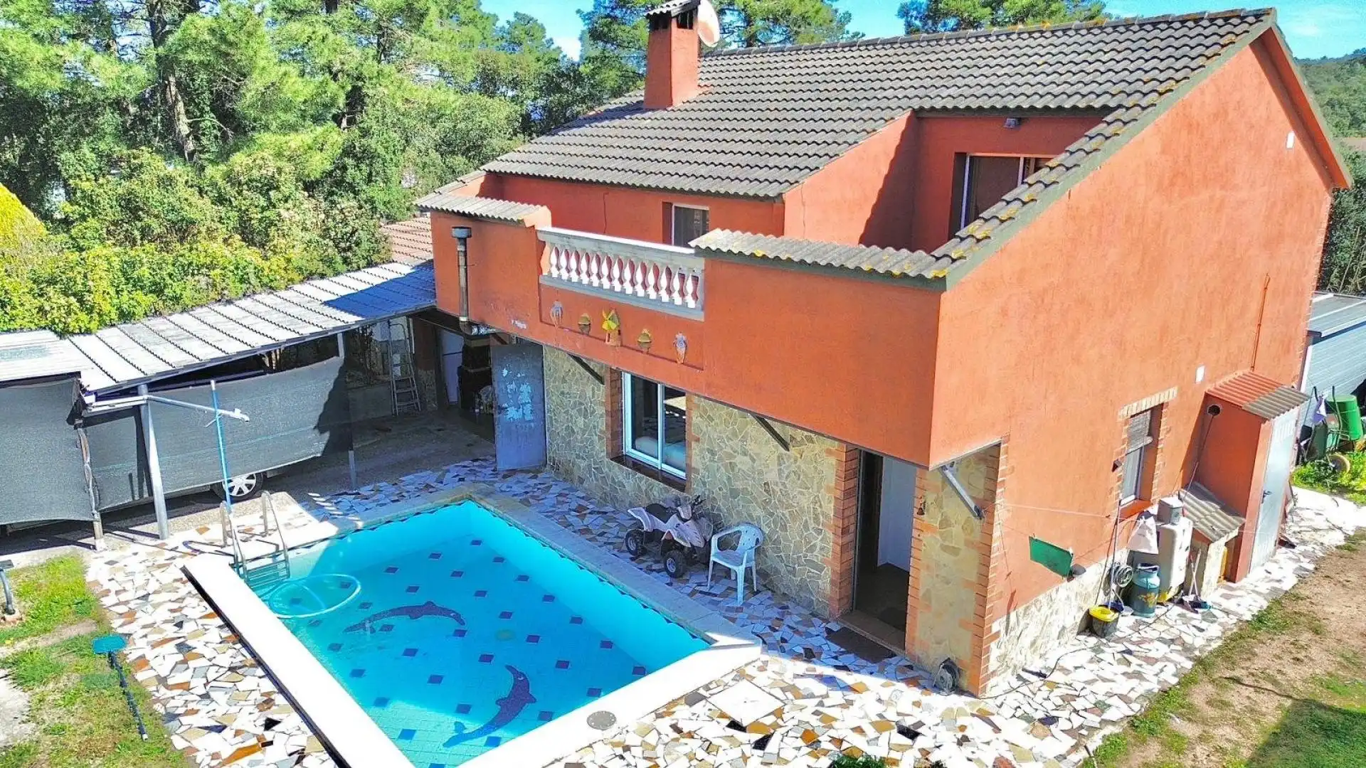 Piscina de Casa o xalet en venda en Llagostera