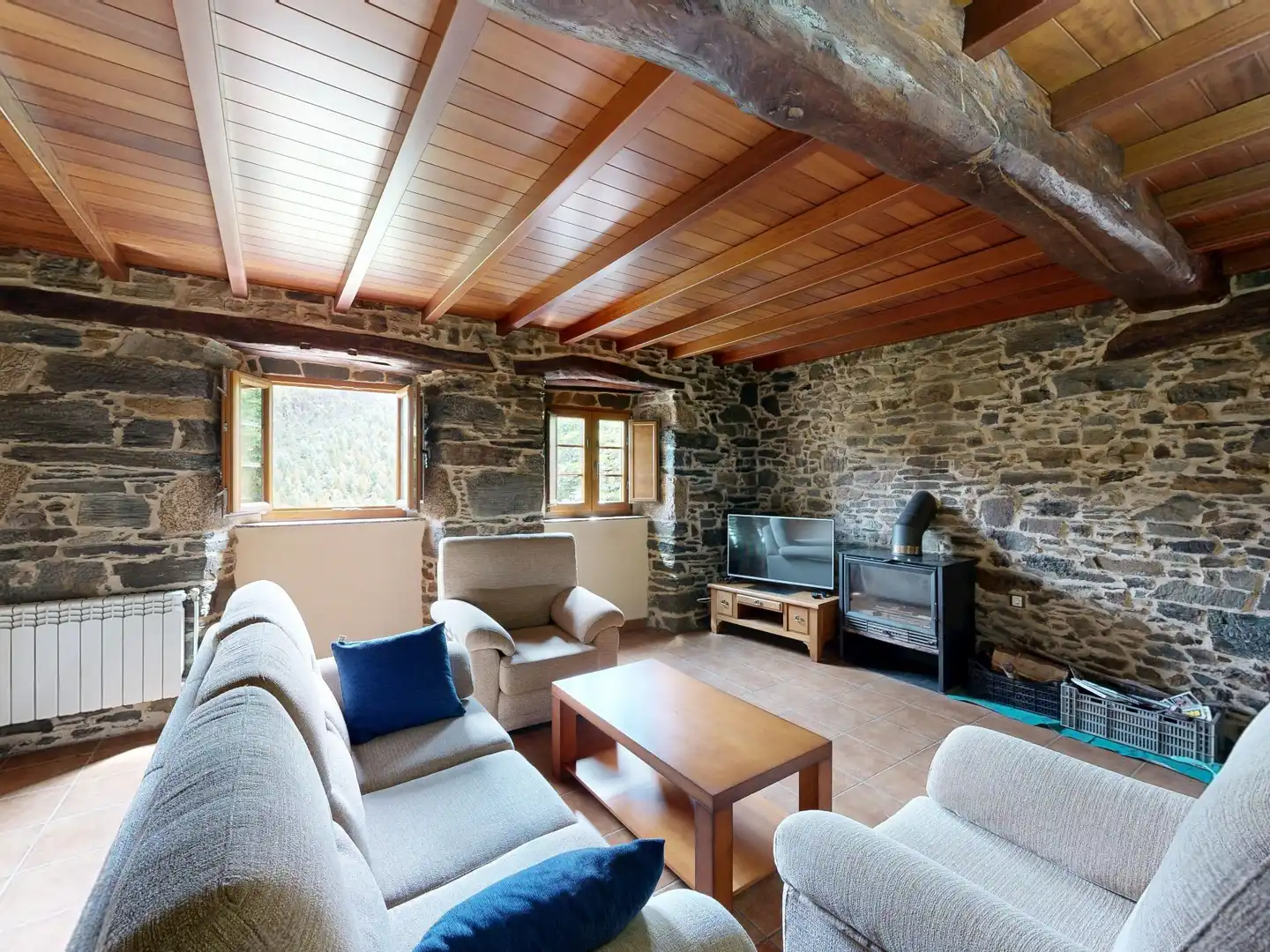 Sala de estar de Casa o chalet en venta en Ourol, Lugo
