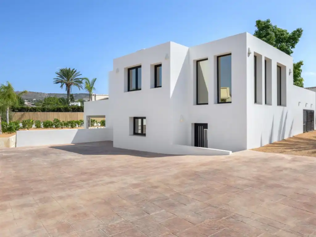 Vista exterior de Casa o xalet en venda en Jávea / Xàbia amb Aire condicionat, Jardí privat i Terrassa
