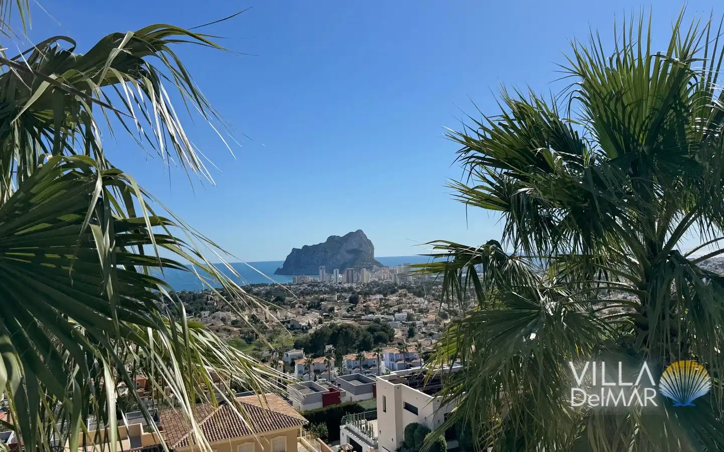 Außenansicht von Haus oder Chalet zum Verkauf in Calpe / Calp mit Klimaanlage, Heizung und Privatgarten