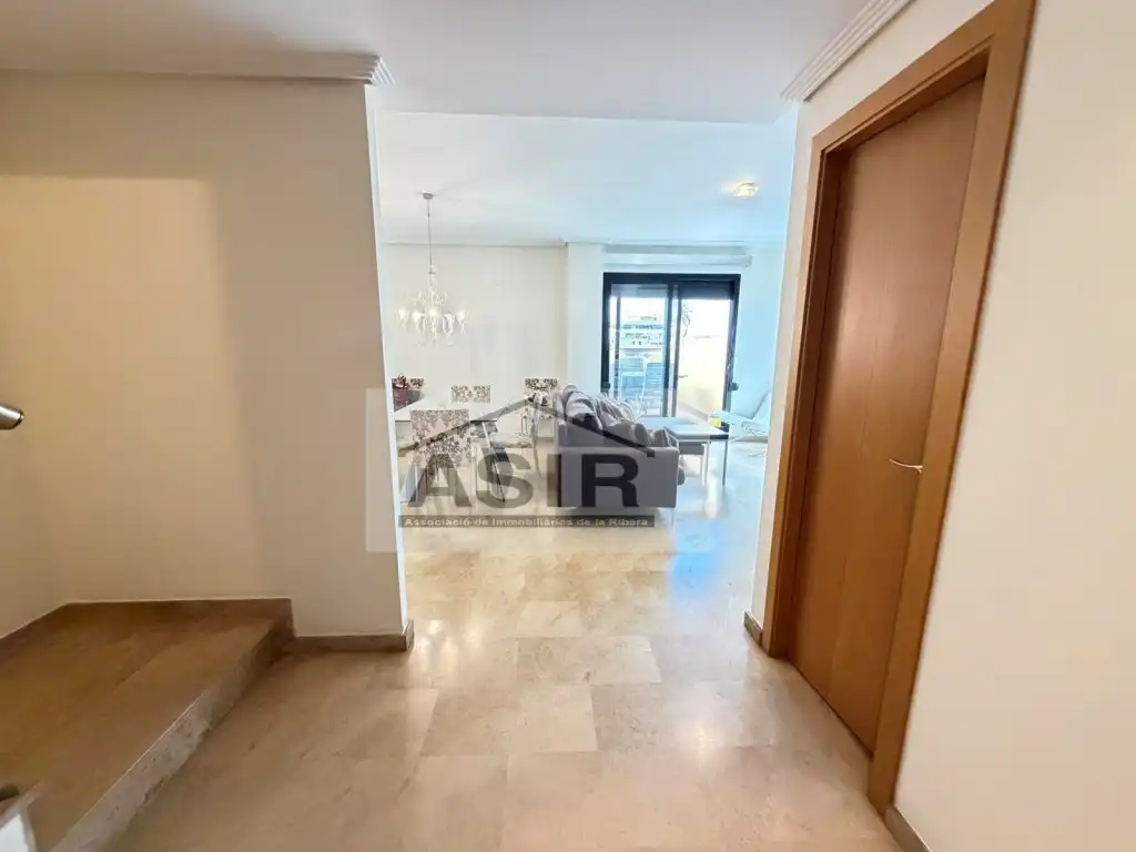 Living room of Flat for sale in Alzira  with Air Conditioner, Terrace and Swimming Pool