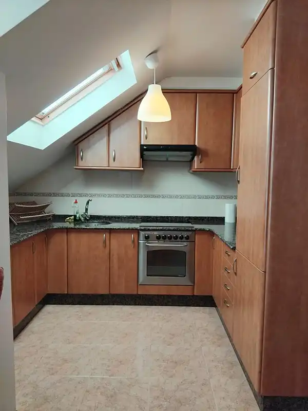 Kitchen of Duplexes for sale in A Coruña Capital   with Heating, Parquet flooring and Terrace