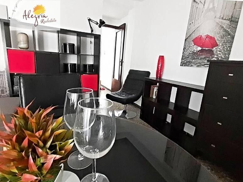 Living room of Apartment to rent in  Valencia Capital  with Air Conditioner and Balcony