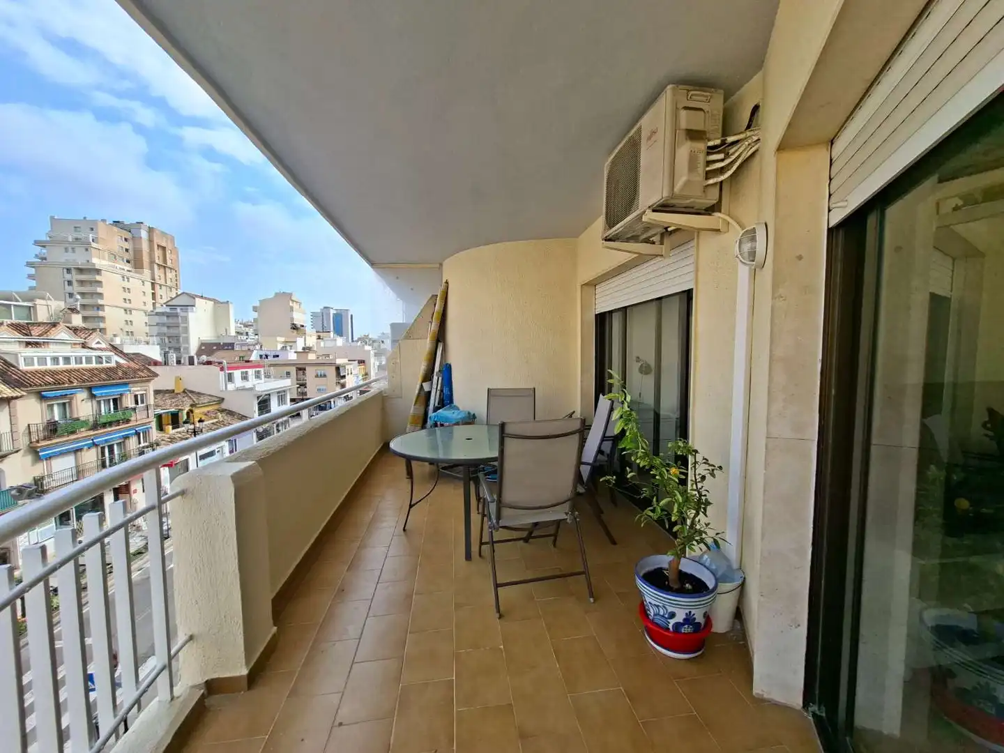 Balcony of Flat for rent in Fuengirola  with Air Conditioner, Terrace and Swimming Pool