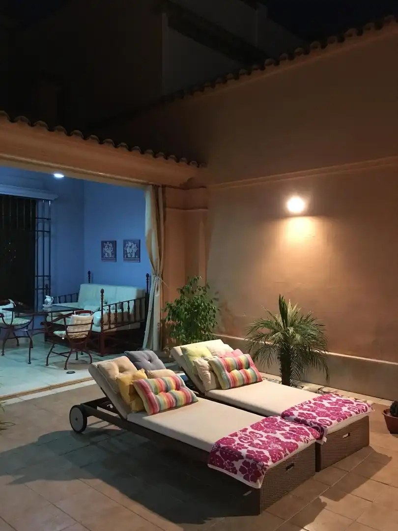 Sala de estar de Casa o chalet en venta en Villanueva del Ariscal con Aire acondicionado, Jardín privado y Terraza