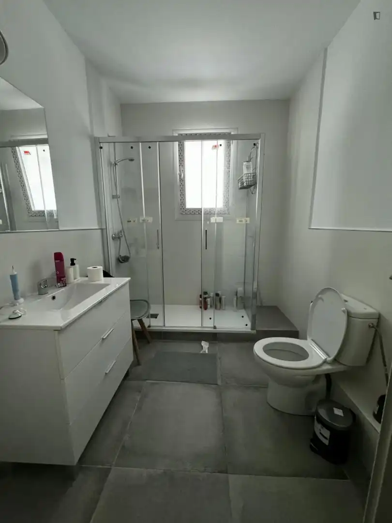 Baño de Apartamento para compartir en Barcelona con Calefacción, Amueblado y Horno