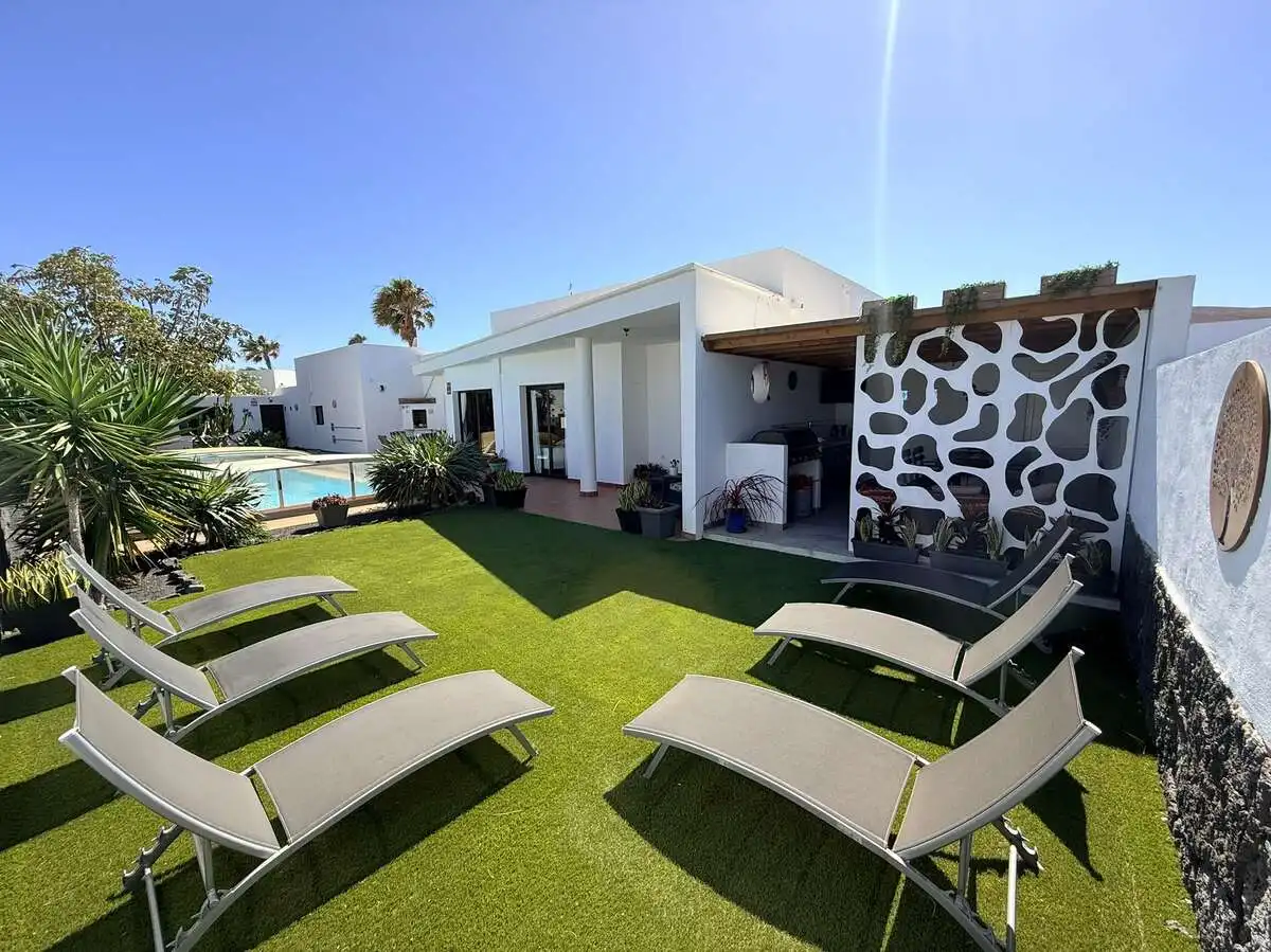 Terraza de Casa o chalet en venta en Yaiza con Aire acondicionado, Jardín privado y Piscina
