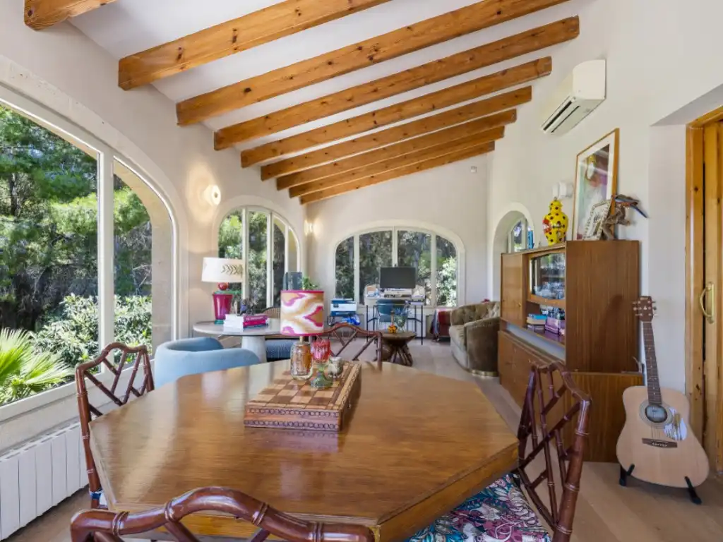 Esszimmer von Haus oder Chalet zur Miete in Jávea / Xàbia mit Heizung, Privatgarten und Terrasse