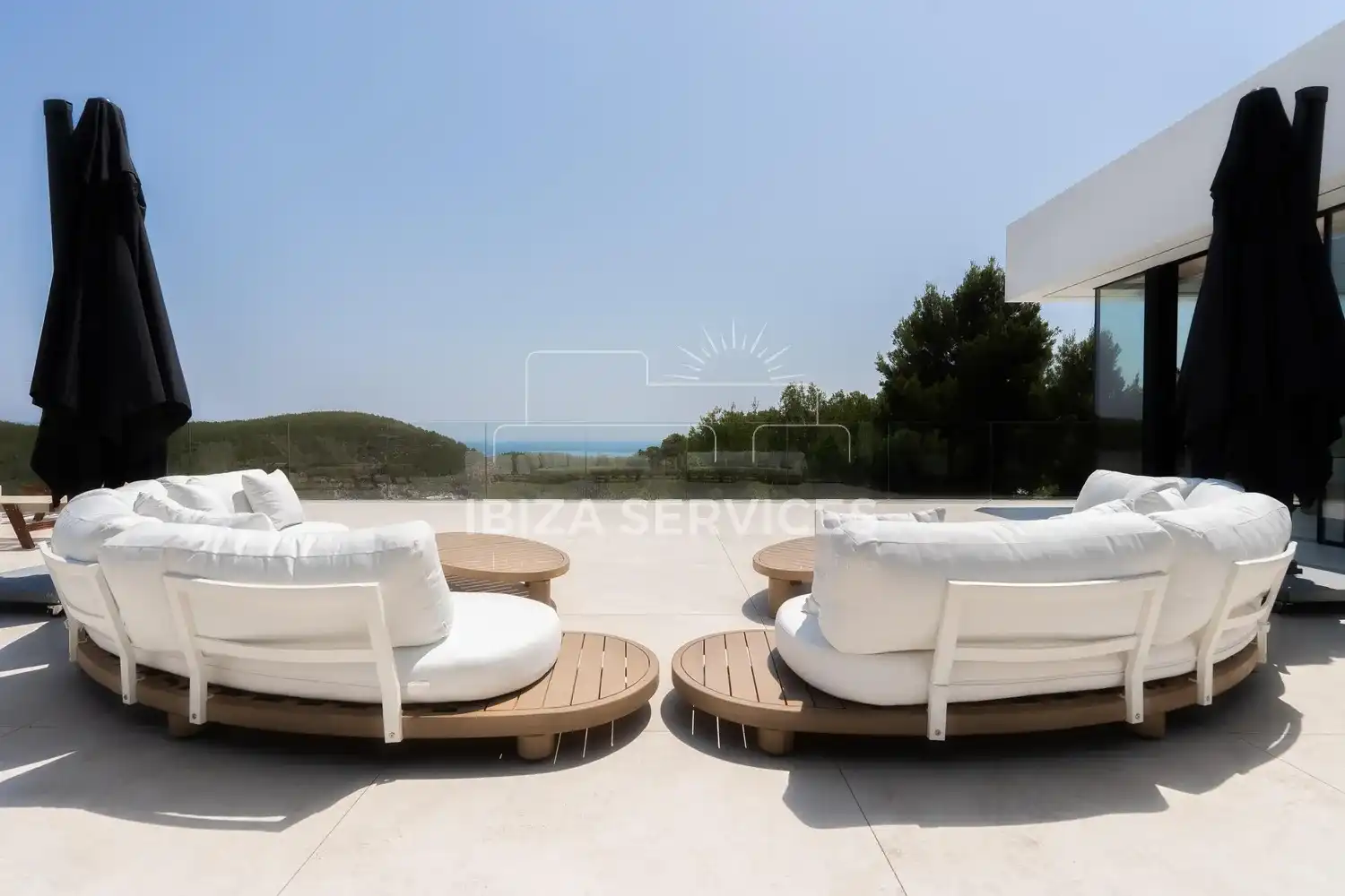 Terraza de Casa o chalet en venta en Santa Eulària des Riu con Aire acondicionado, Jardín privado y Piscina