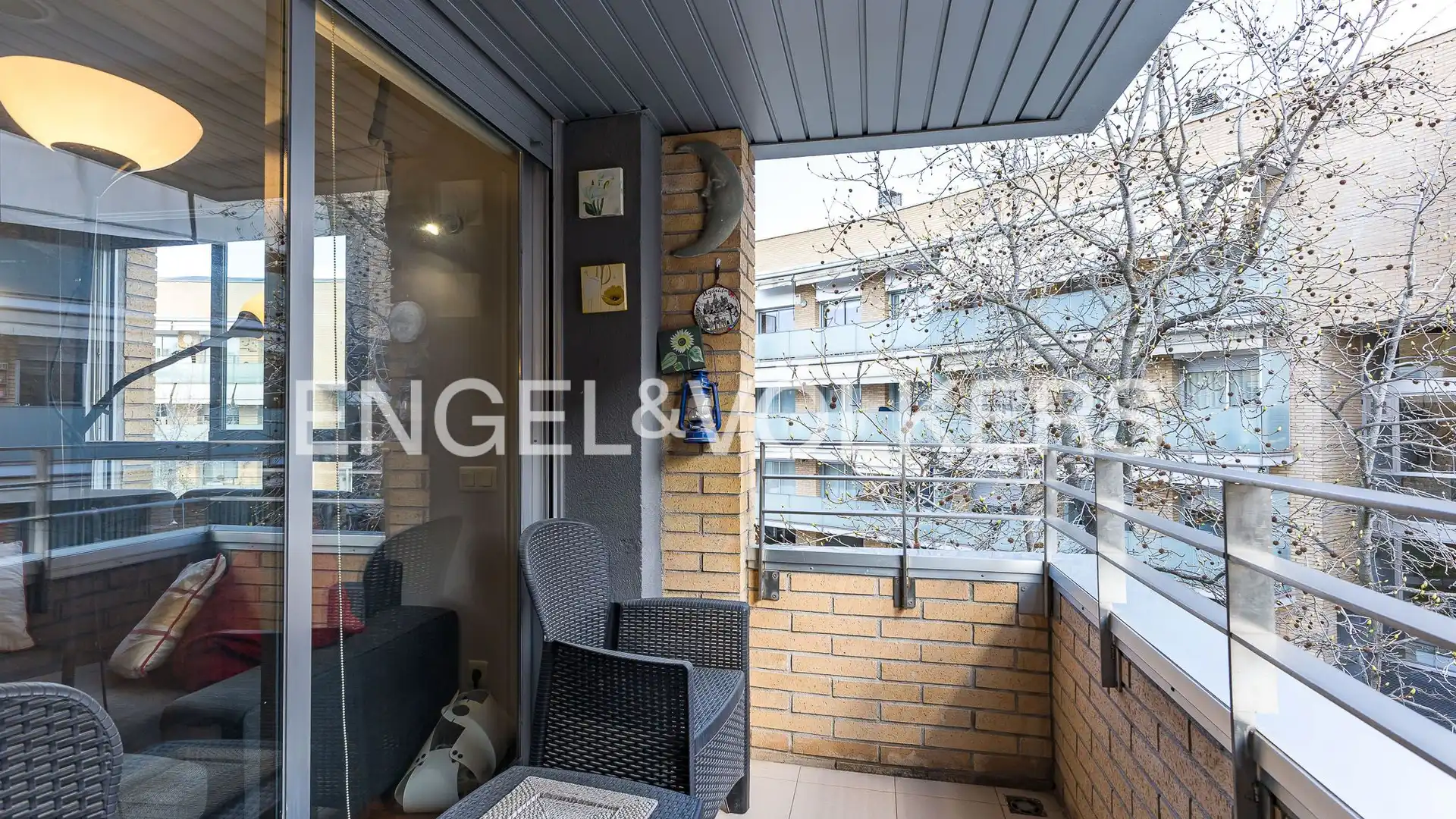 Terrasse von Wohnung zum Verkauf in Sant Cugat del Vallès mit Klimaanlage, Heizung und Privatgarten