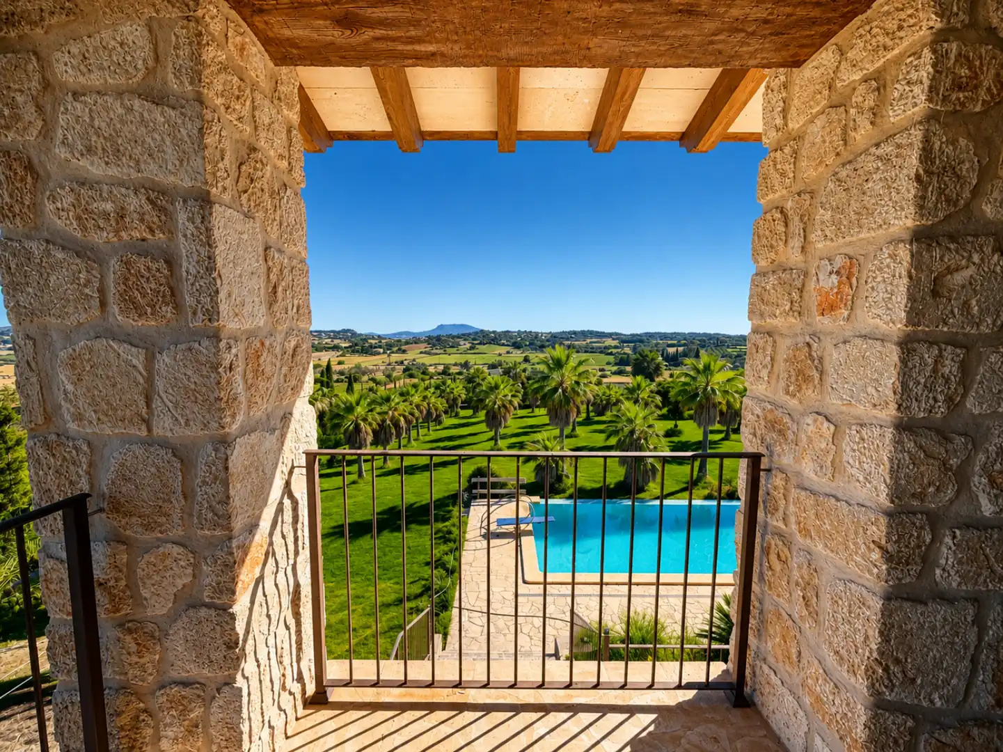 Terrassa de Casa o xalet en venda en Lloret de Vistalegre amb Aire condicionat, Terrassa i Piscina