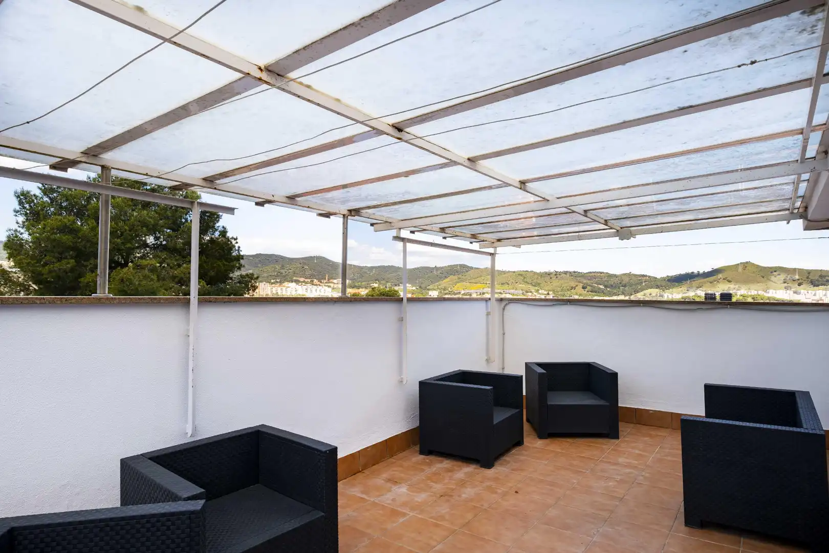 Terrassa de Casa o xalet en venda en Barcelona amb Aire condicionat, Calefacció i Jardí privat