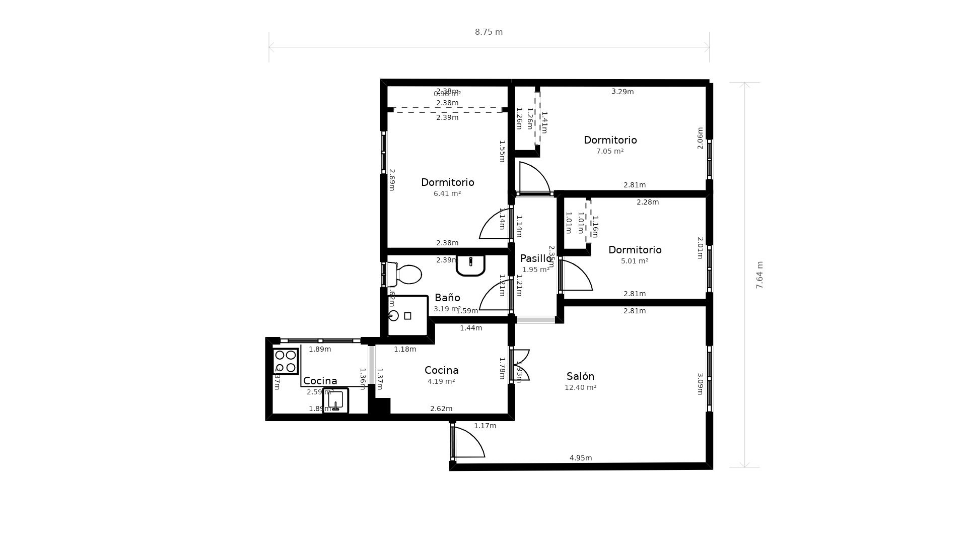 Flat to rent in Barrio de Ciudad Jardín