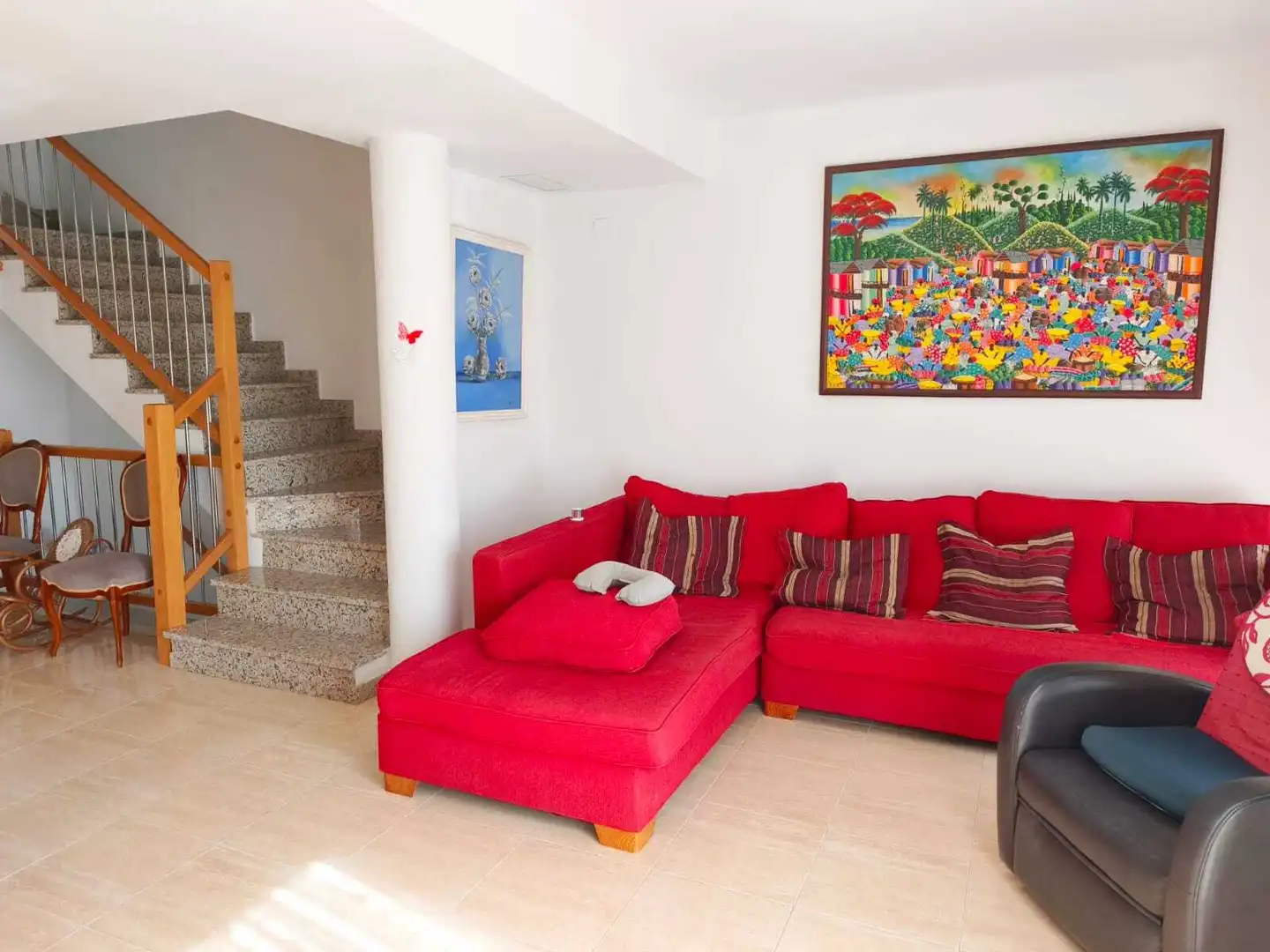 Sala d'estar de Pis de lloguer en Favara amb Terrassa, Piscina i Balcó