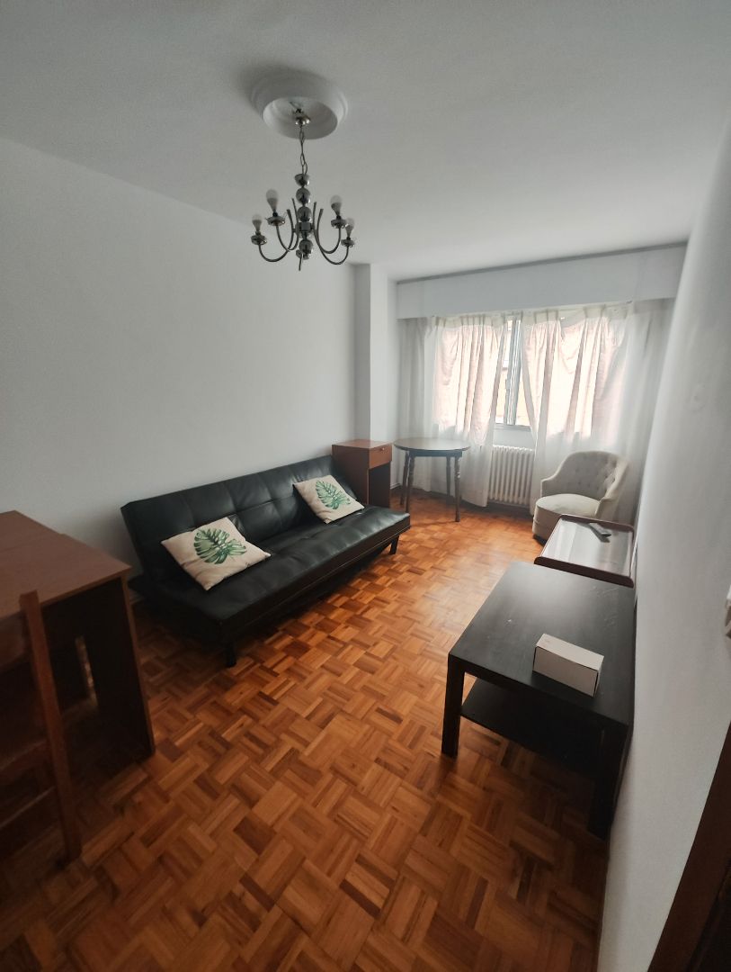 Sala d'estar de Pis de lloguer en Santiago de Compostela  amb Calefacció, Moblat i Forn