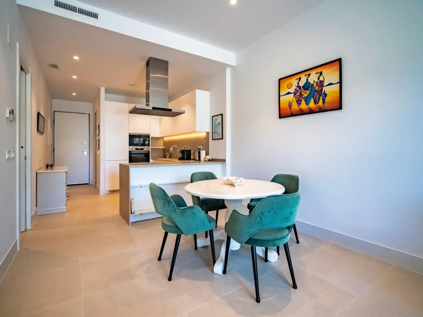 Cuina de Apartament en venda en L'Alfàs del Pi amb Aire condicionat, Calefacció i Jardí privat