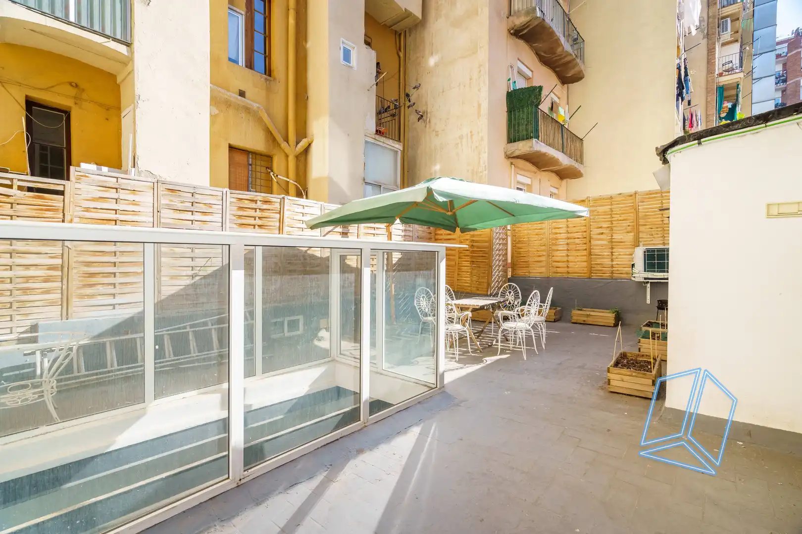 Terrasse von Erdgeschoss zum Verkauf in Barcelona mit Terrasse