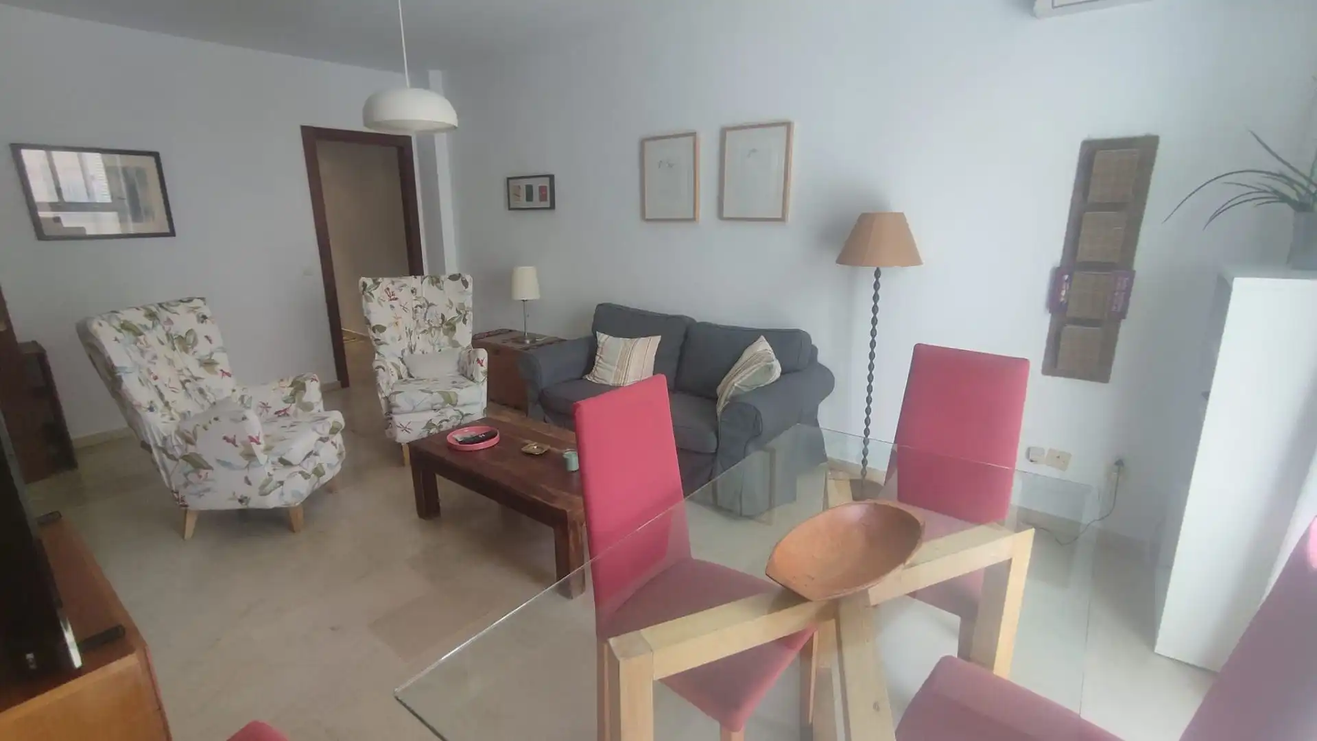 Sala de estar de Piso de alquiler en Málaga con Aire acondicionado, Calefacción y Amueblado