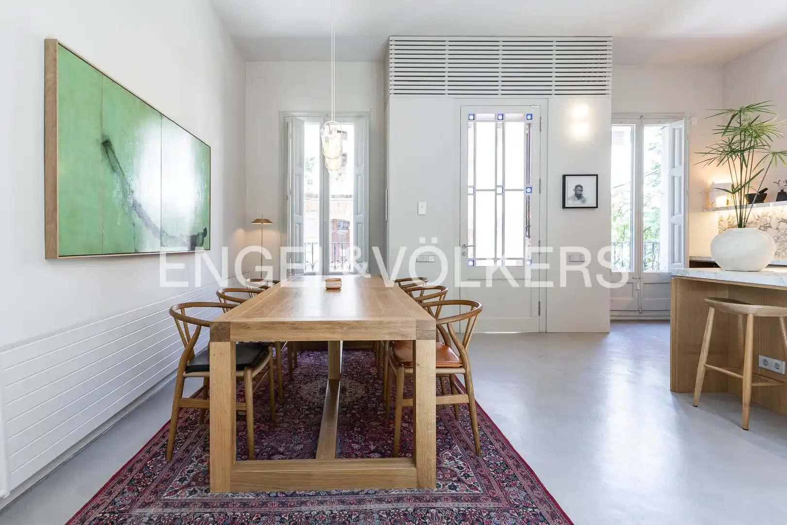 Dining room of Houses for rent in Barcelona  with Air Conditioner, Heating and Private garden